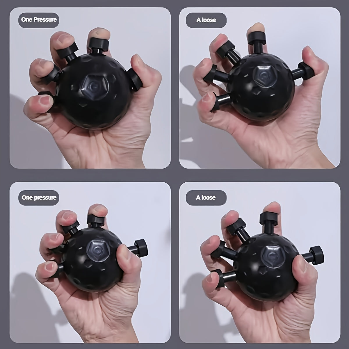 1pcsFinger Grip Strengthener, 2025 Upgraded Hand and Finger Exerciser, Silicone Grip Trainer for Muscle Building, Forearm Strength