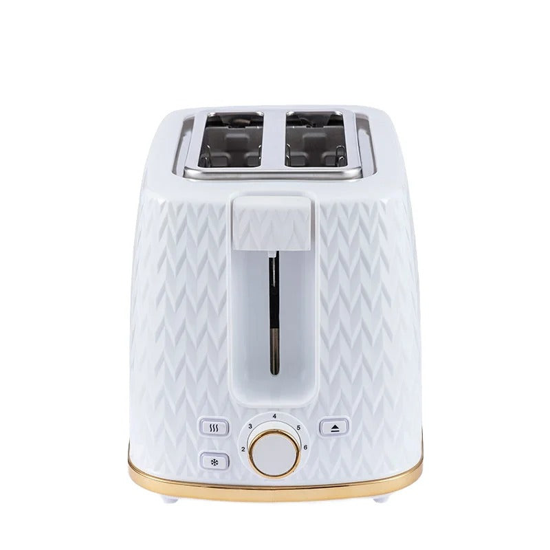 2-Slice Automatic Bread Toaster Plastic Housing Electric Powered Grille Pain for Hotel Use Breakfast Bread Machine