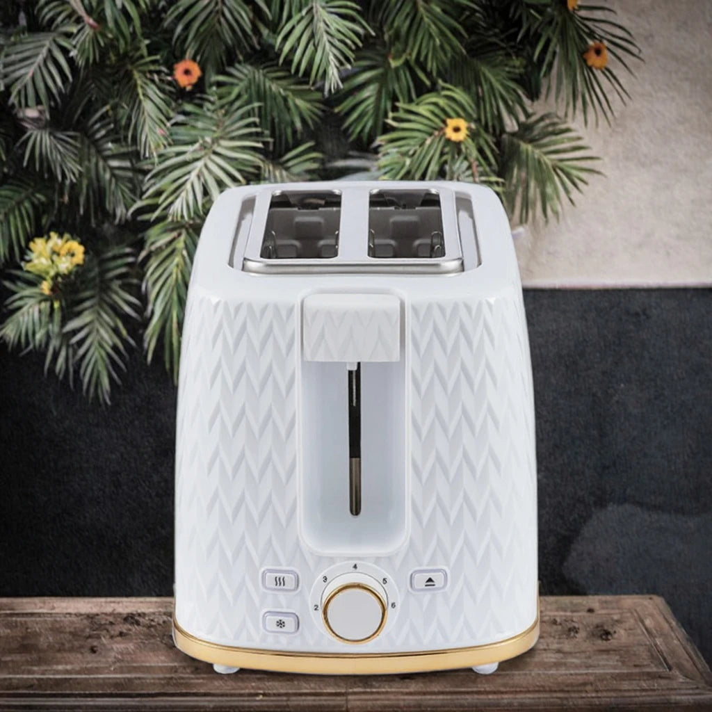 2-Slice Automatic Bread Toaster Plastic Housing Electric Powered Grille Pain for Hotel Use Breakfast Bread Machine