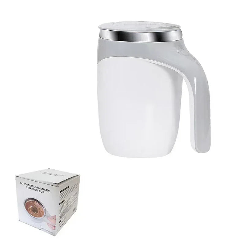 Lazy Coffee Stirring Cup Auto Stirring Cup Magnetic Rotating Electric Milk Cup Mark Cup 304 Stainless Steel