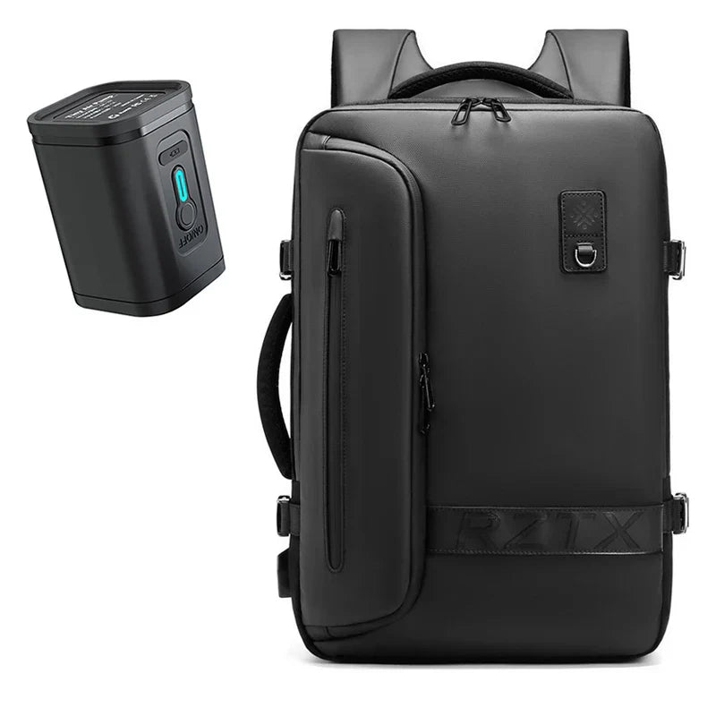Travel Men Expanded Laptop Backpack vacuum compression hiking Backpack USB charging Business Large Capacity Backpack For Pumps