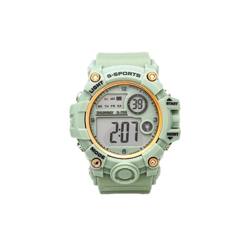 UTHAI CE133 New Children's Electronic Watch ins Jelly Sports Watch for Boy Girl Waterproof Alarm Clock Multifunctional Watch