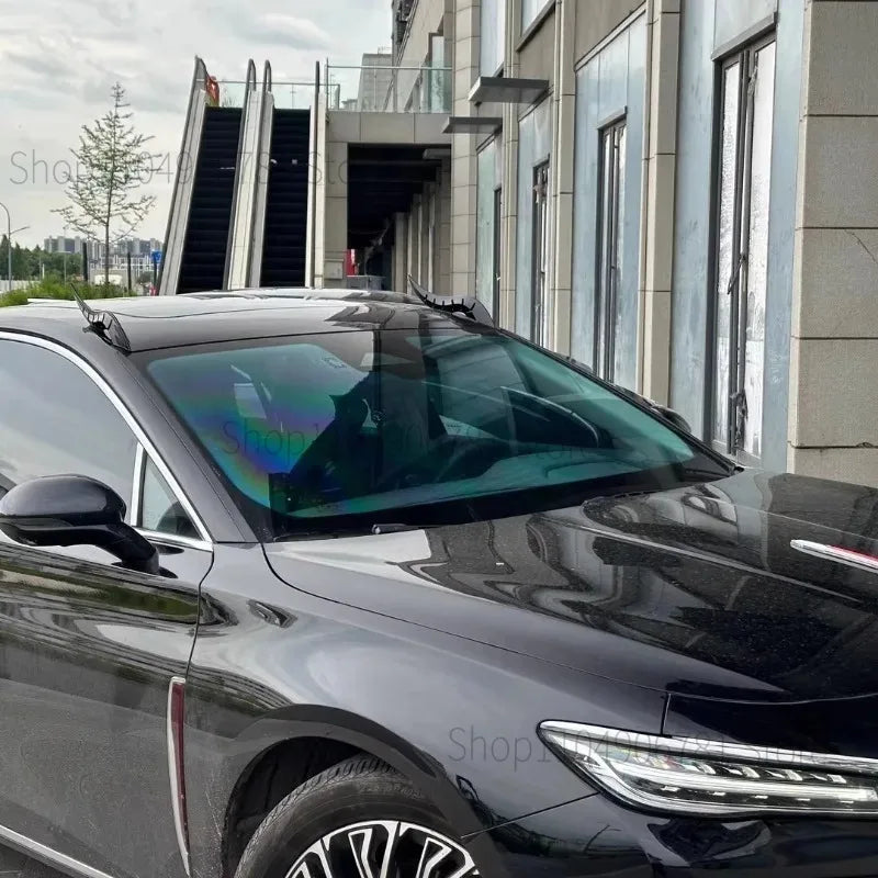 FOR Volkswagen LAVIDA 2008-2025 New Dragon Horn shaped Car Exterior Decoration (Arc Light Speed Flow Fin)