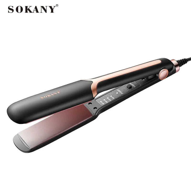 Sokany Professional Hair Straightener Ceramic Glazed No Damage 110-240V Salon Quality Styling Tool