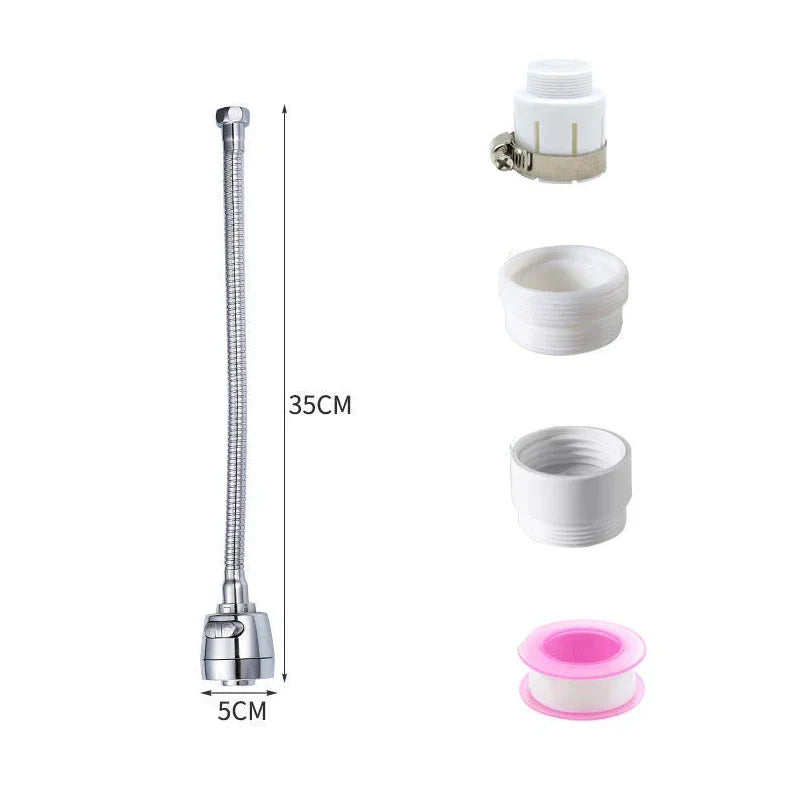 360 Degree Adjustment Kitchen Faucet ExtensionTube Water Saving Nozzle Filter Faucet Home Bathroom Gadgets Kitchen Accessories