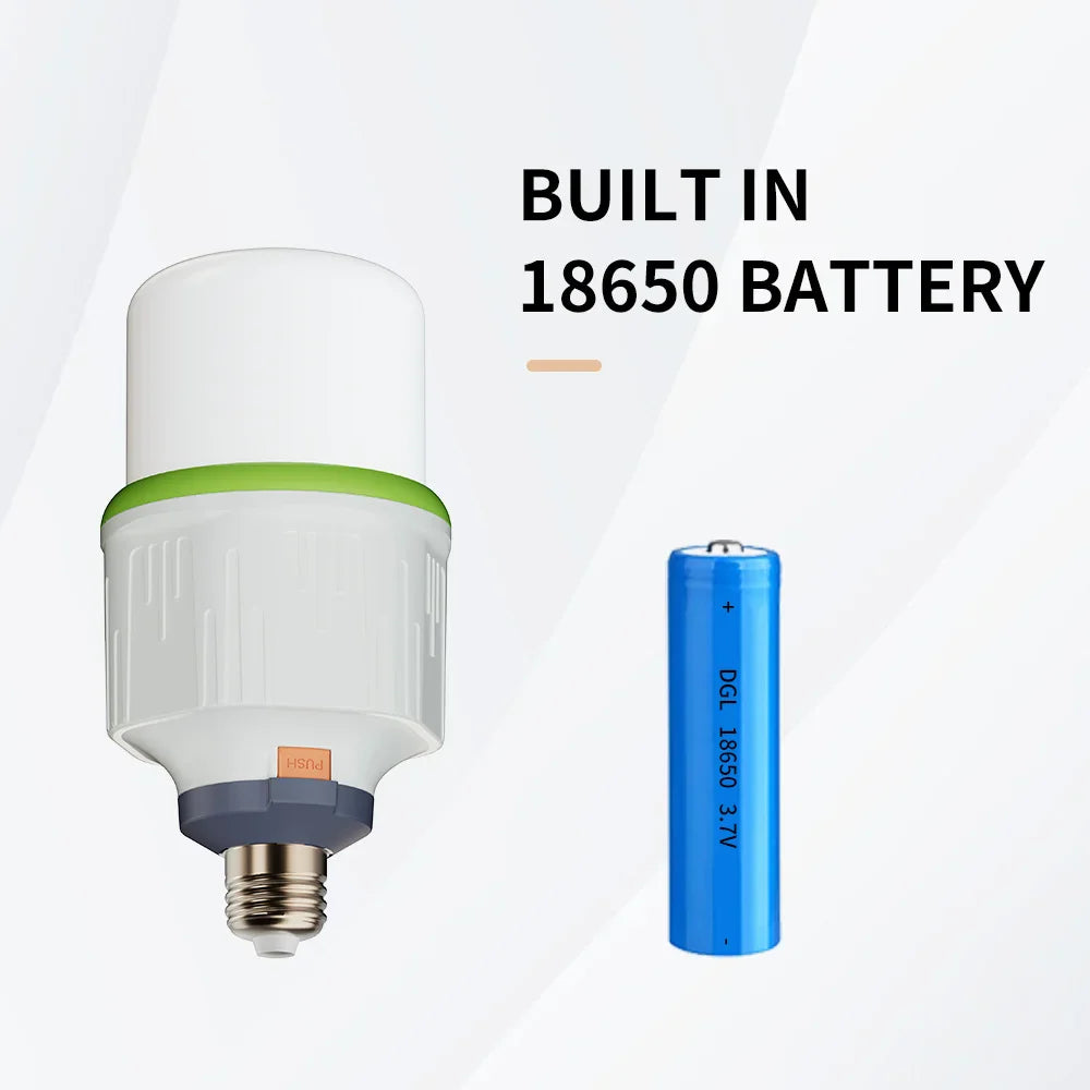 Rechargeable LED bulb high brightness emergency light hook camping fishing portable home emergency blackout lantern night light