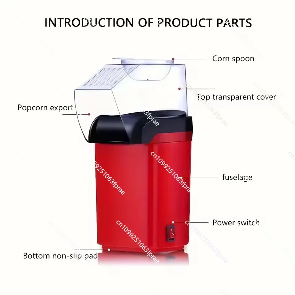 110V/220V Automatic Popcorn Machine Household Kitchen Popcorn Machine Mini Popcorn Electrical Machine