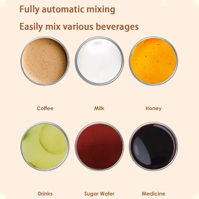 Automatic Stirring Coffee Mug Magnetic Electric Stainless Steel Self Mixing Coffee Tumbler Rotating Home Office Travel