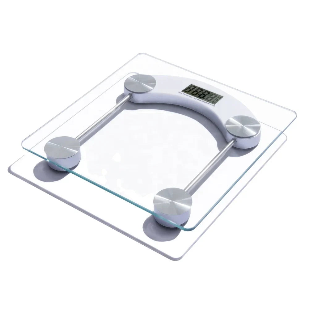 High Resolution Digital Electronic Weighing Personal Bathroom Scale BL-2005D 180 Kg Tempered Glass + ABS Plastic LCD 3 Years 6mm