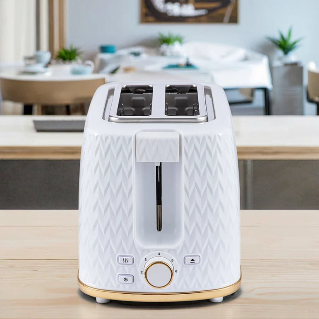 2-Slice Automatic Bread Toaster Plastic Housing Electric Powered Grille Pain for Hotel Use Breakfast Bread Machine