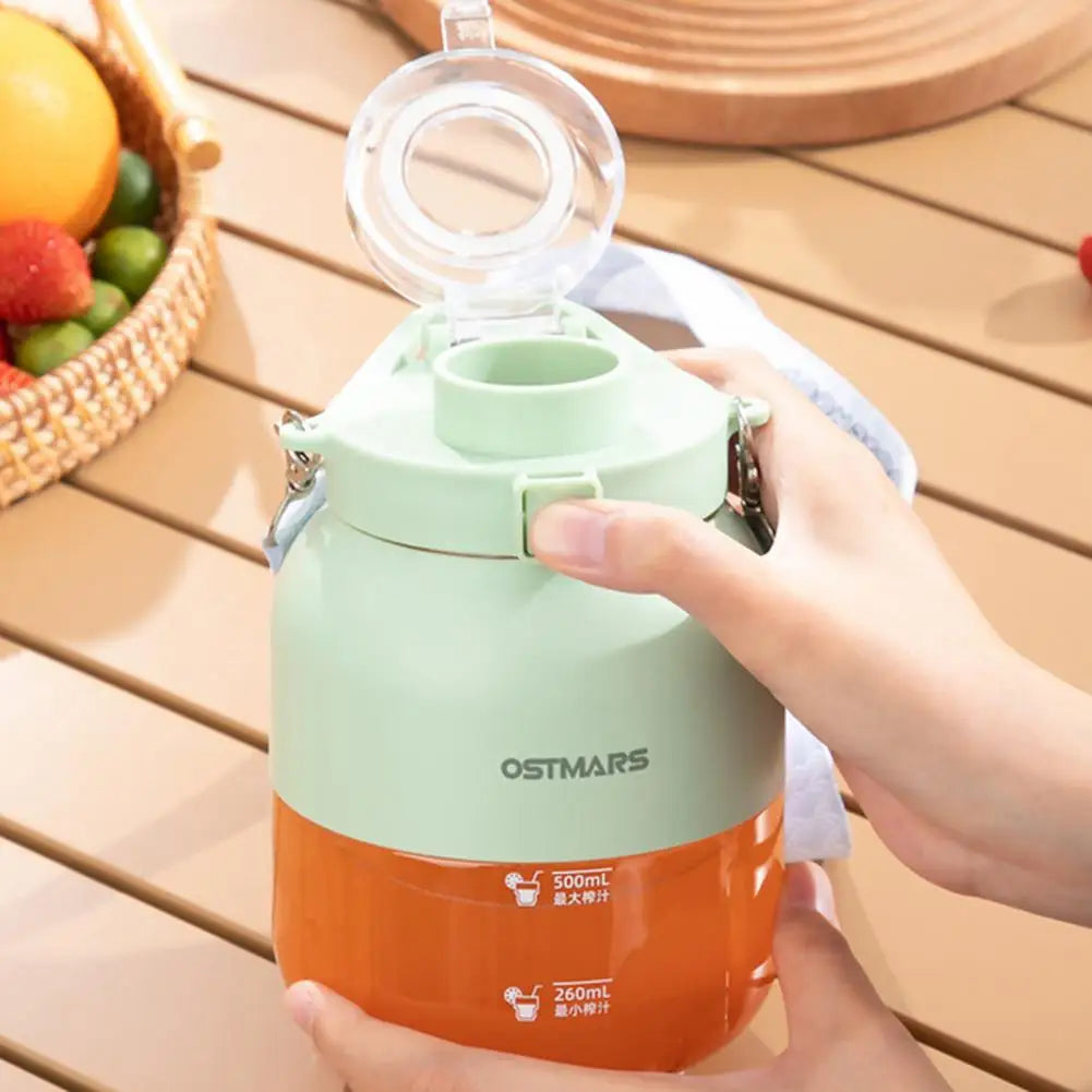 800ML Portable Juicer Cup Food Grade Water Bottle Juicer Wireless Fruit Squeezer Electric Blender Juice Maker Machine Kitchen