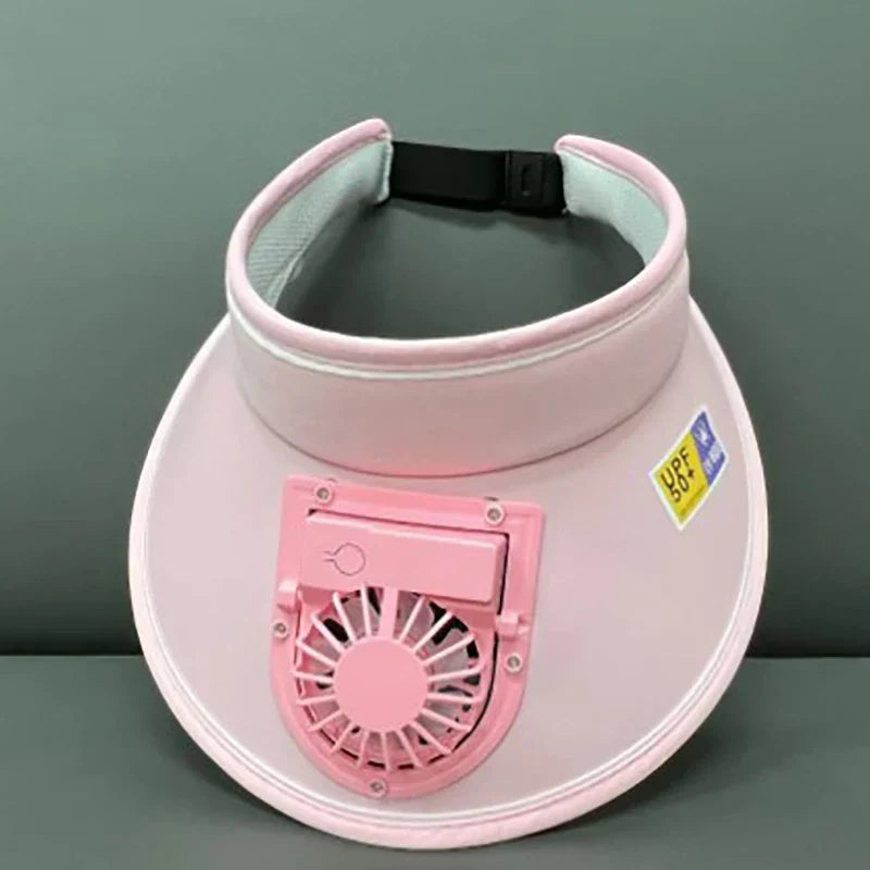 Breathable Cooling Fan Hat Sunscreen Fan Sun Visor Hat Fishing Hat Cooling Peaked Cap Hat Usb Charging Hat Fan For Sport Sunhat