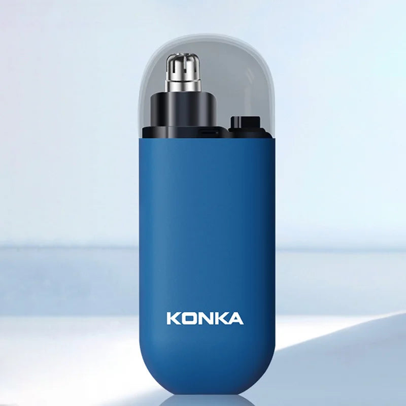 Men's Intelligent Non Pinch Electric Nose Hair Trimmer TYPE-C Charging Round Arch Blade Portable Nose Hair Trimmer